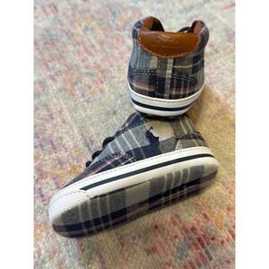 Ralph Lauren Plaid Baby Infant Shoes 4